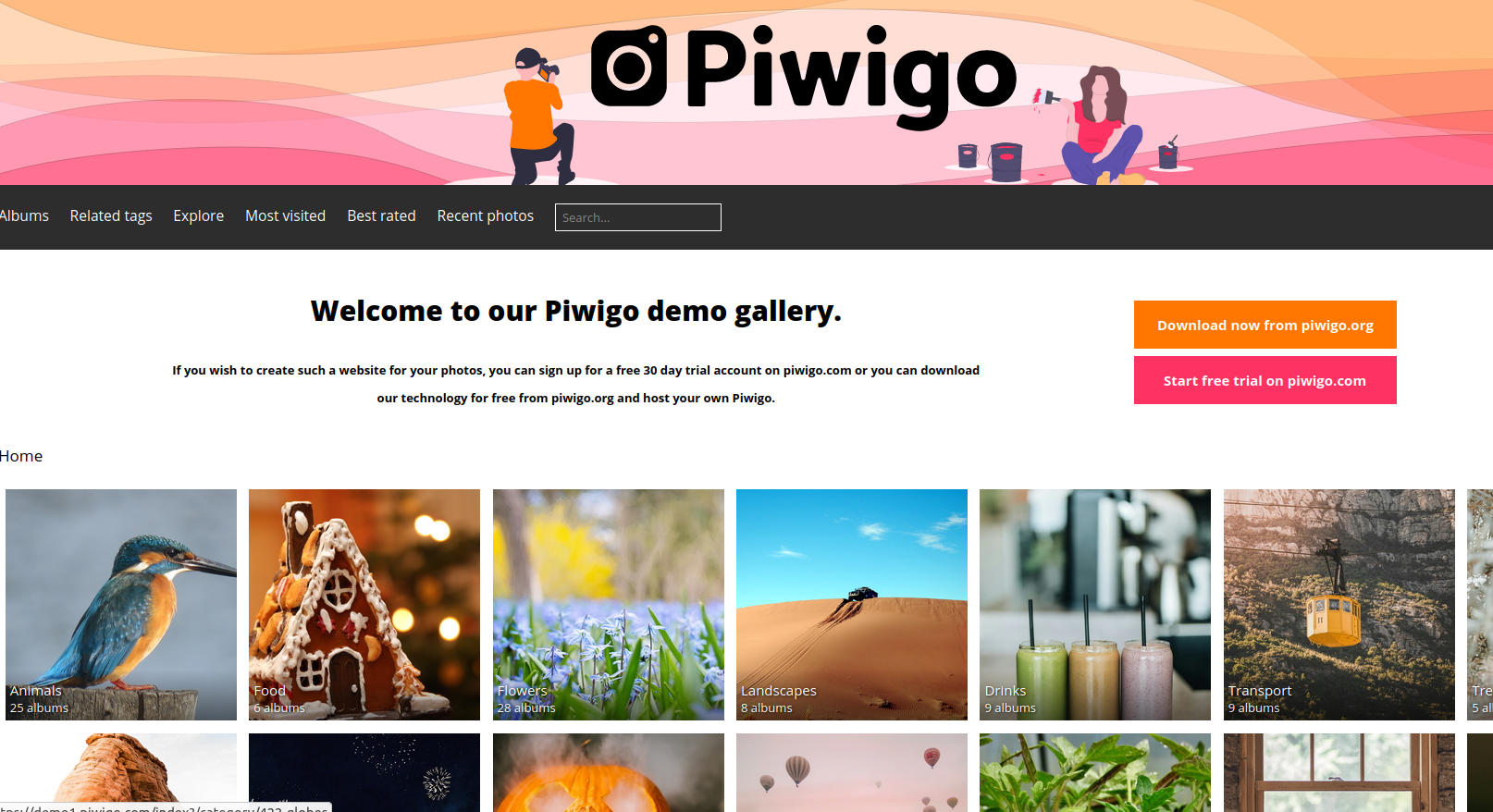 Piwigo demo