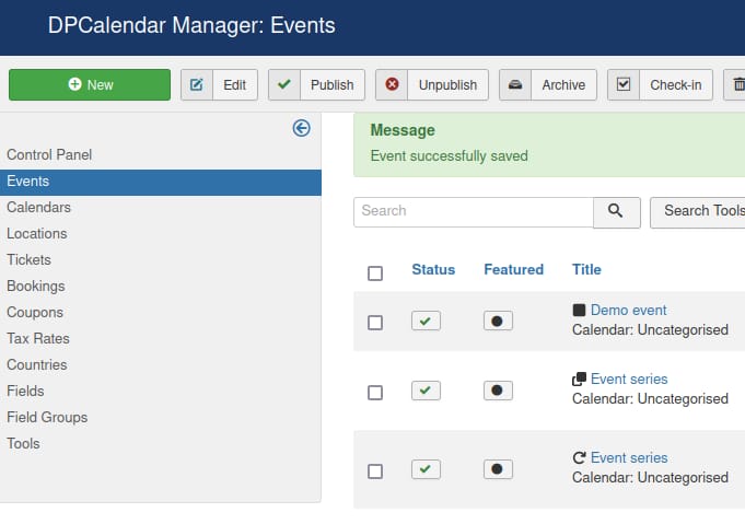 DPCalendar on Joomla 3