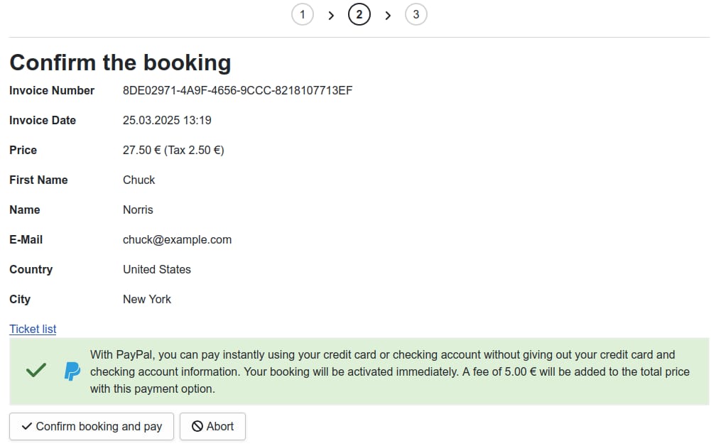 Payment provider fee