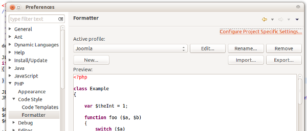 coding standard install formatter