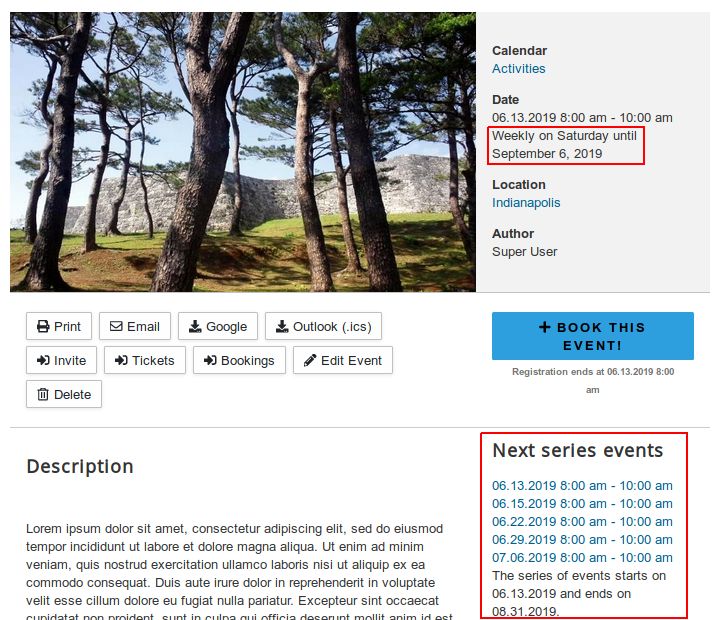 dpcalendar 7 2 series information