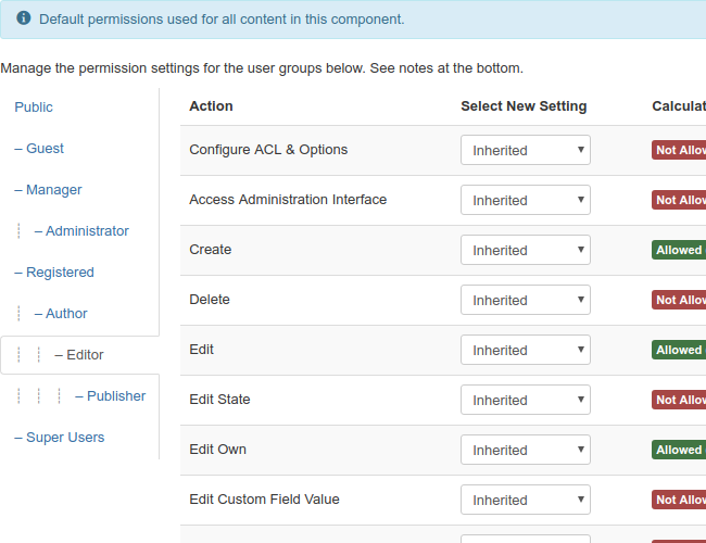 permissions view