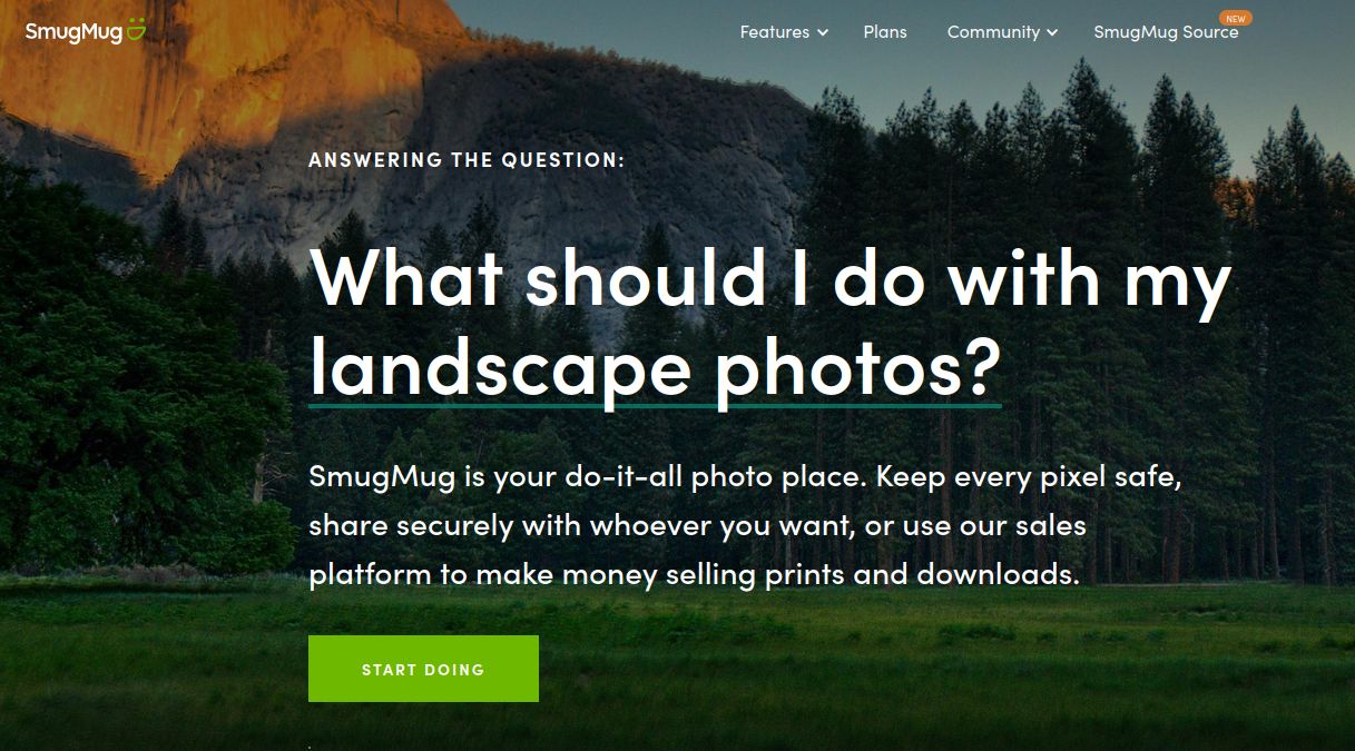 Smugmug front site